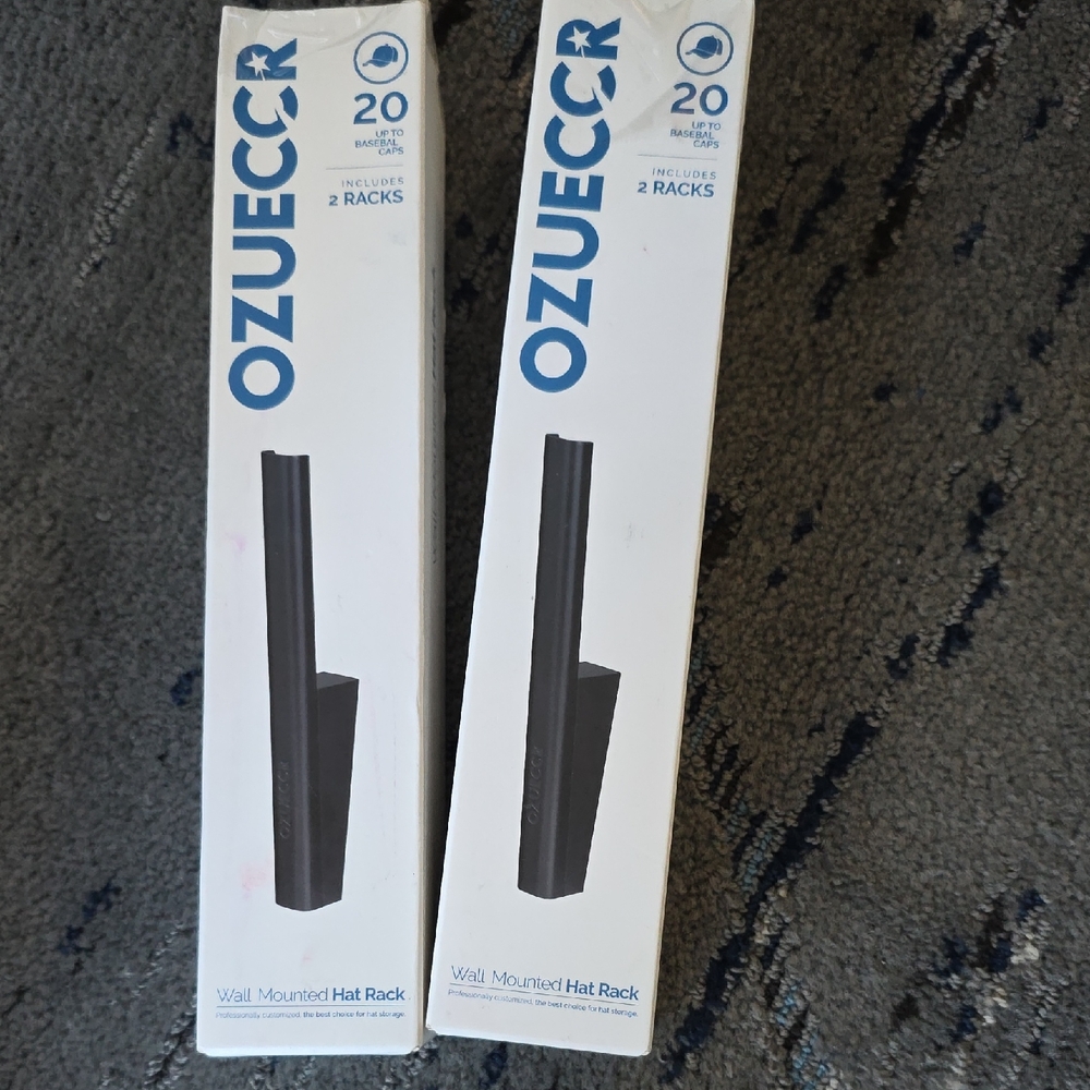OZUECCR Wall Mounted Hat Rack 2 Boxes